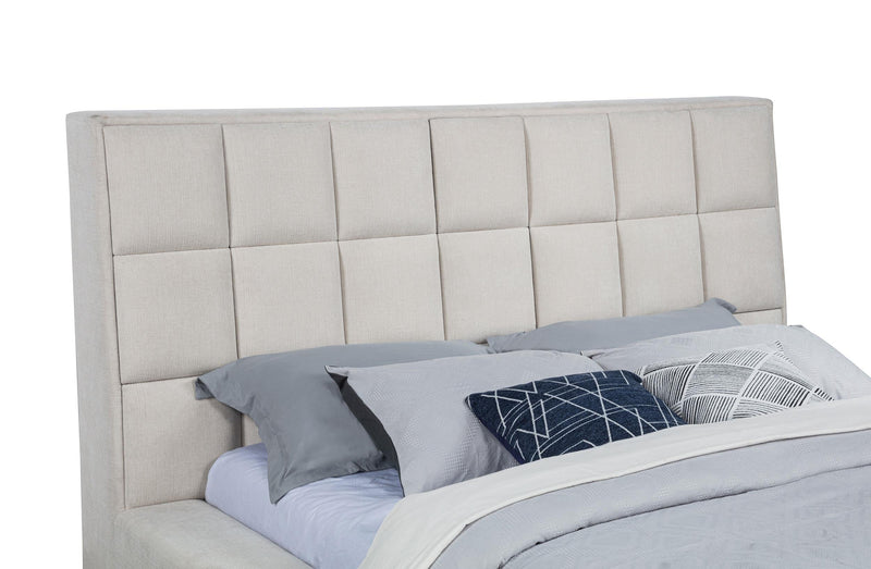 Dreux Upholstered Eastern King Panel Platform Bed Cream - 315948CRMKE