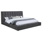 Dreux Upholstered Eastern King Panel Platform Bed Grey - 315948GRYKE