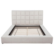 Dreux Upholstered Queen Panel Platform Bed Cream - 315948CRMQ