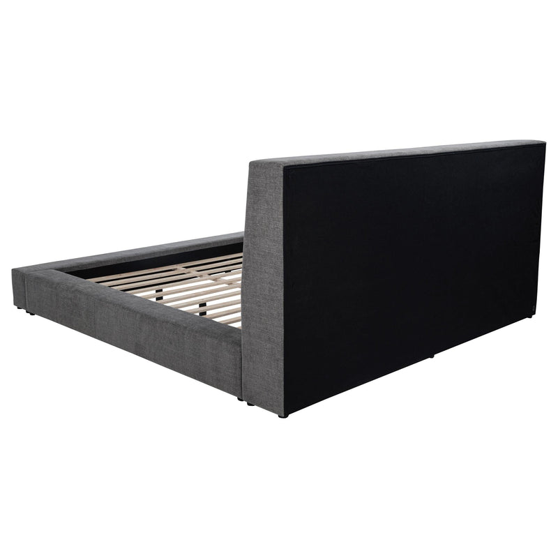 Dreux Upholstered Queen Panel Platform Bed Grey - 315948GRYQ