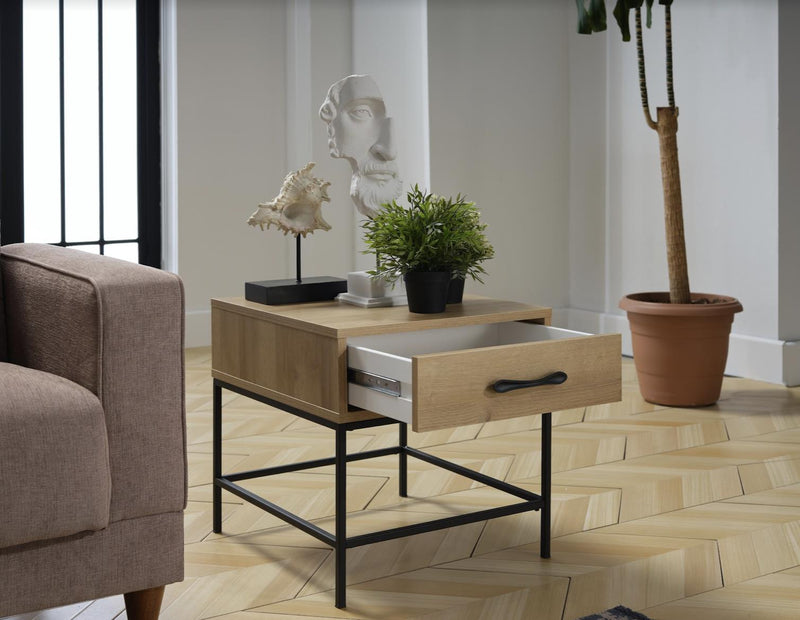 Drift end Table 1 Piece - Lara FurnitureEnd Table