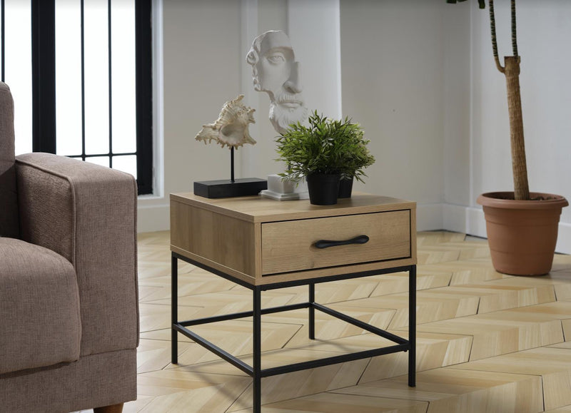 Drift end Table 1 Piece - Lara FurnitureEnd Table