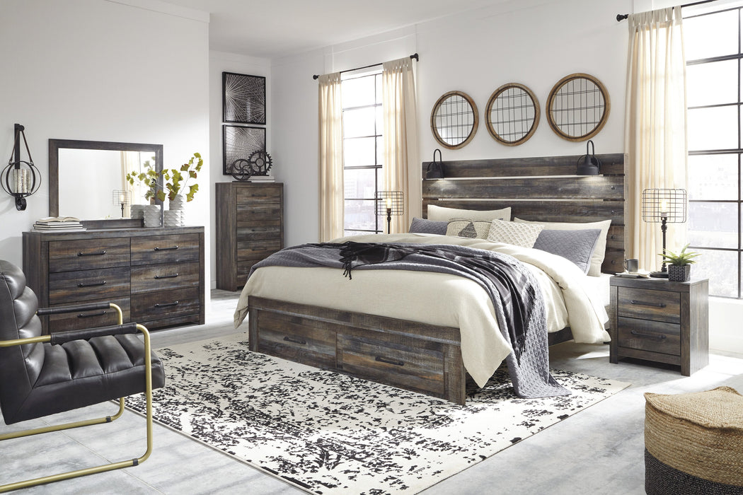 Drystan Brown Footboard Storage Bedroom Set - Gate FurnitureBedroom Set