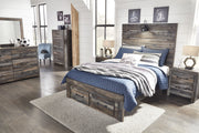 Drystan Brown Full Footboard Storage Bed - Gate FurnitureFull Bed