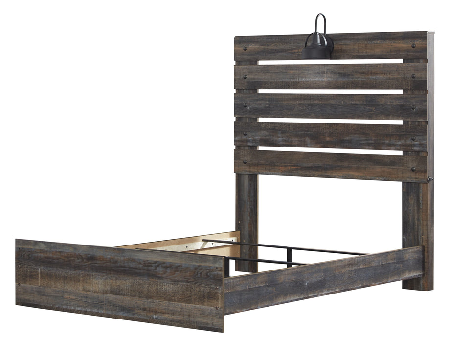 Drystan Brown Full Panel Bed - Gate FurnitureFull Bed