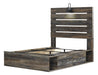 Drystan Brown Full Side Storage Platform Bed - Gate FurnitureFull Bed