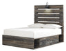 Drystan Brown Full Side Storage Platform Bed - Gate FurnitureFull Bed