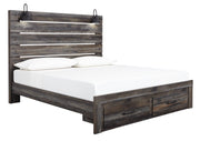 Drystan Brown King Footboard Storage Bed - Gate FurnitureKing Bed