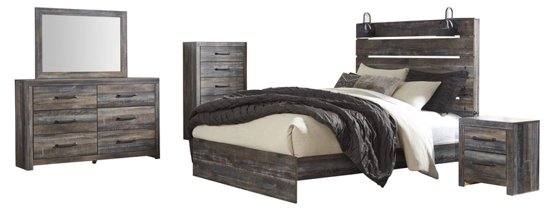 Drystan Brown Panel Bedroom Set - Lara FurnitureBedroom Set