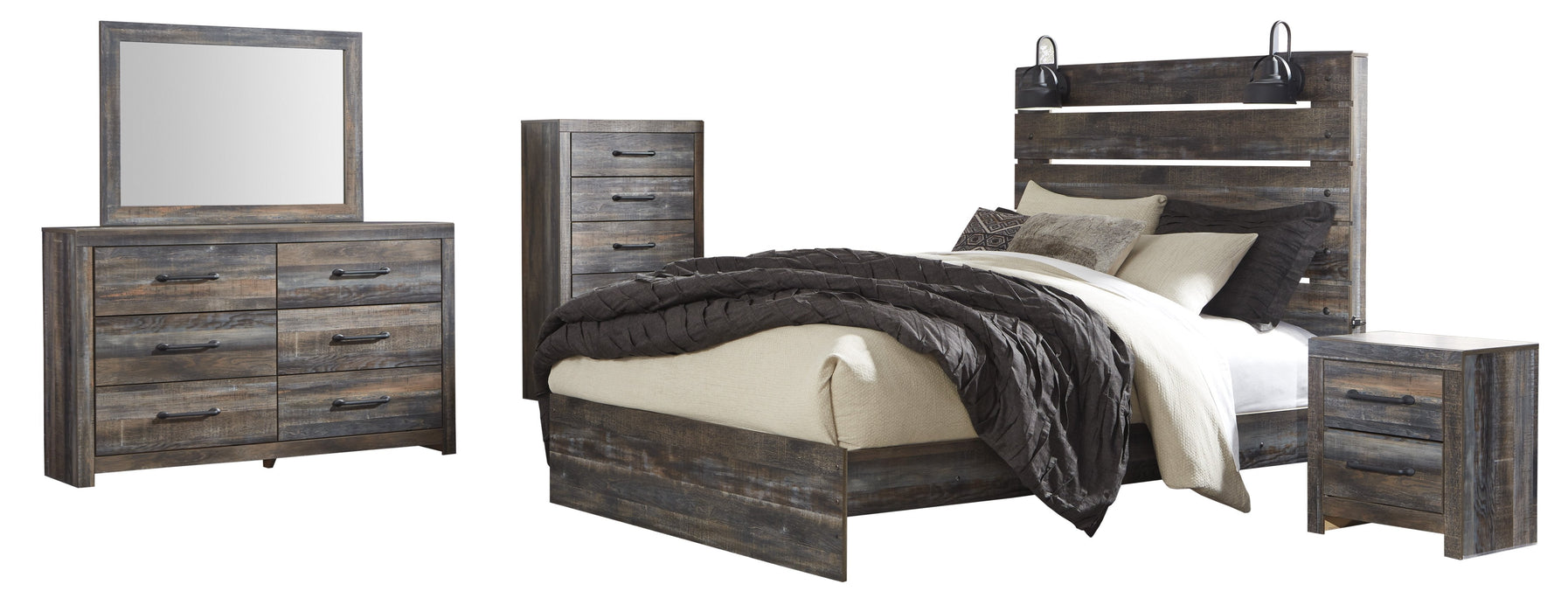 Drystan Brown Panel Bedroom Set - Gate FurnitureBedroom Set