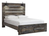 Drystan Brown Queen Footboard Storage Bed - Gate FurnitureQueen Bed
