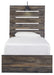 Drystan Brown Twin Panel Bed - Gate FurnitureTwin Bed