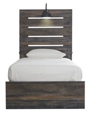 Drystan Brown Twin Side Storage Platform Bed - Gate FurnitureTwin Bed