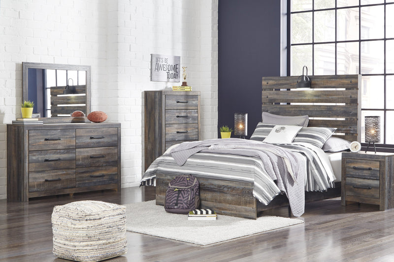 Drystan Brown Youth Panel Bedroom Set - Lara FurnitureYouth Bedroom Set