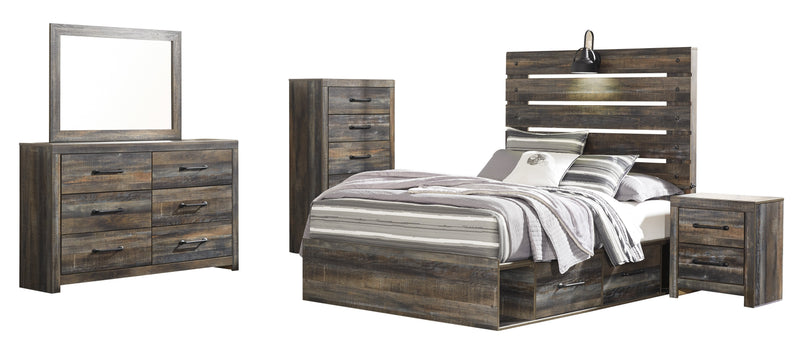 Drystan Brown Youth Storage Platform Bedroom Set - Lara FurnitureYouth Bedroom Set