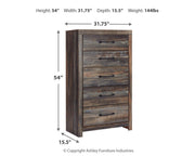 Drystan Full Bookcase Bed with 2 Storage Drawers with Mirrored Dresser, Chest and Nightstand in Multi - PKG003335