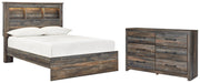 Drystan Full Bookcase Bed with Dresser in Multi from Ashley - Lara Furniture