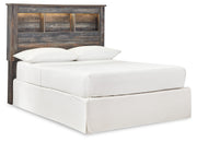 Drystan Full Bookcase Headboard Bed with Mirrored Dresser and Chest in Multi from Ashley - Lara Furniture