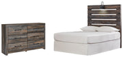 Drystan Full Panel Headboard Bed with Dresser in Multi from Ashley - Lara Furniture