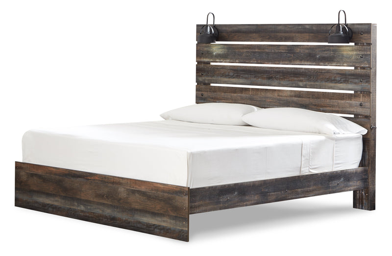 Drystan King Panel Bed with Chest and Nightstand in Multi from Ashley - Lara Furniture