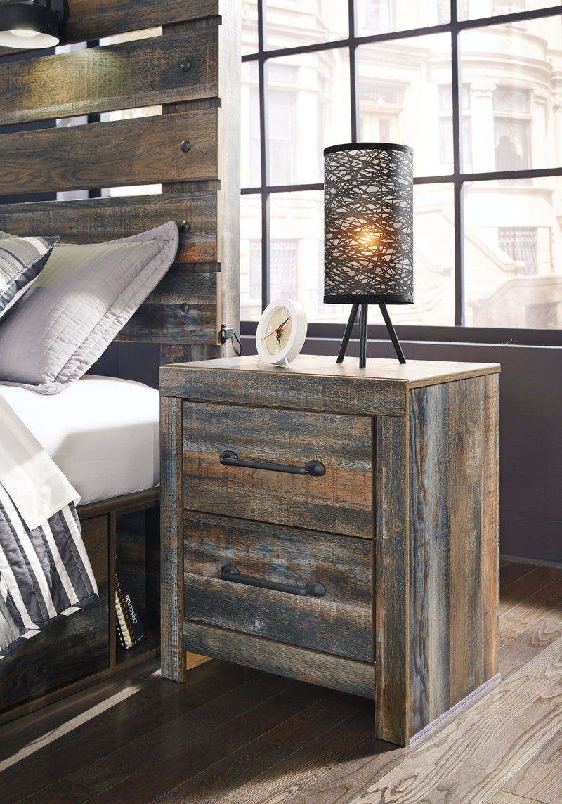 Drystan King Panel Headboard Bed with Mirrored Dresser and 2 Nightstands in Multi - Gate FurnitureBedroom Set