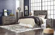 Drystan King Panel Headboard Bed with Mirrored Dresser, Chest and Nightstand in Multi from Ashley - Lara Furniture