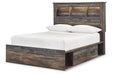 Drystan Multi Full Bookcase Bed with 4 Storage Drawers - Gate FurnitureFull Bed