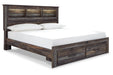 Drystan Multi King Bookcase Bed with 2 Storage Drawers - Gate FurnitureKing Bed