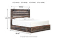 Drystan Multi King Panel Bed with 2 Storage Drawers - Gate FurnitureKing Bed
