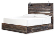Drystan Multi King Panel Bed with 2 Storage Drawers - Lara FurnitureKing Bed