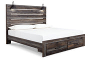 Drystan Multi King Panel Bed with Storage - Lara FurnitureKing Bed
