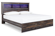 Drystan Multi King Panel Bookcase Bed - Lara FurnitureKing Bed