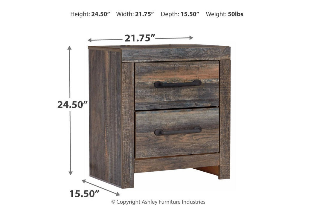 Drystan Multi Nightstand - Gate FurnitureNightstand
