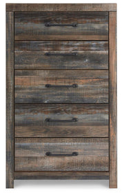 Drystan Multi Queen Bookcase Bed, Dresser and Chest - B211B105