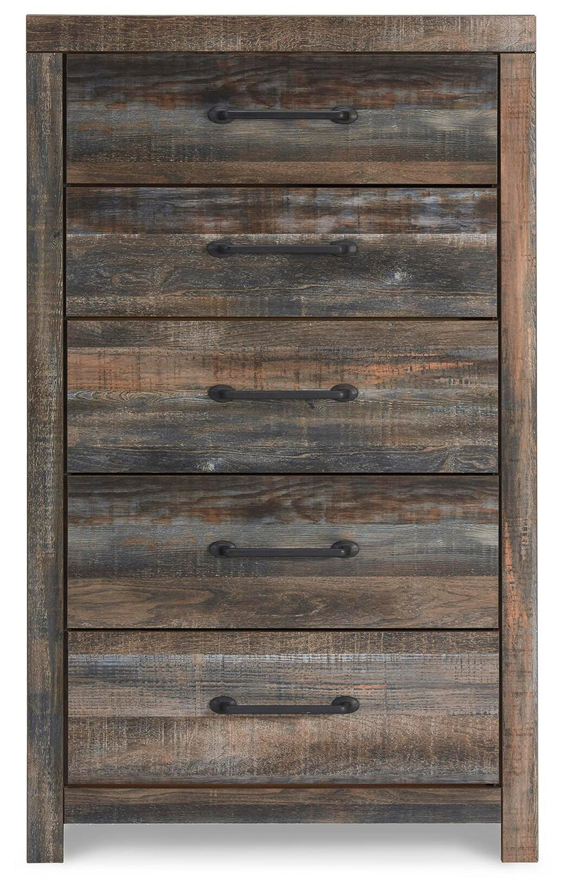 Drystan Multi Queen Panel Bed, 2 Dressers, Mirror, Chest and 2 Nightstands - B211B104