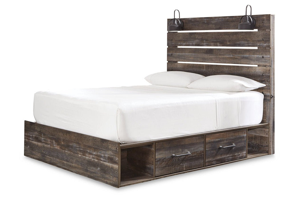 Drystan Multi Queen Panel Bed with 4 Storage Drawers - Gate FurnitureQueen Bed