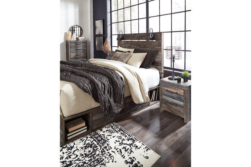 Drystan Multi Queen Platform Bed with 4 Storage Drawers - Lara FurnitureQueen Bed