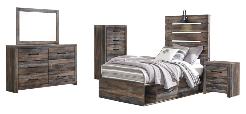 Drystan Multi Side Storage Platform Youth Bedroom Set - Lara FurnitureYouth Bedroom Set