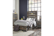 Drystan Multi Twin Panel Bed with 2 Storage Drawers - Lara FurnitureTwin Bed