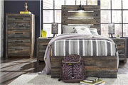 Drystan Multi Twin Panel Bed with 4 Storage Drawers - Lara FurnitureTwin Bed