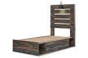 Drystan Multi Twin Panel Bed with 4 Storage Drawers - Lara FurnitureTwin Bed