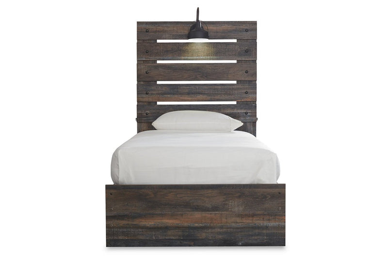 Drystan Multi Twin Panel Bed with 4 Storage Drawers - Lara FurnitureTwin Bed