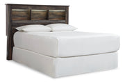 Drystan Queen/Full Bookcase Headboard Bed with Dresser in Multi from Ashley - Lara Furniture
