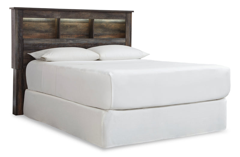 Drystan Queen/Full Bookcase Headboard Bed with Dresser in Multi from Ashley - Lara Furniture