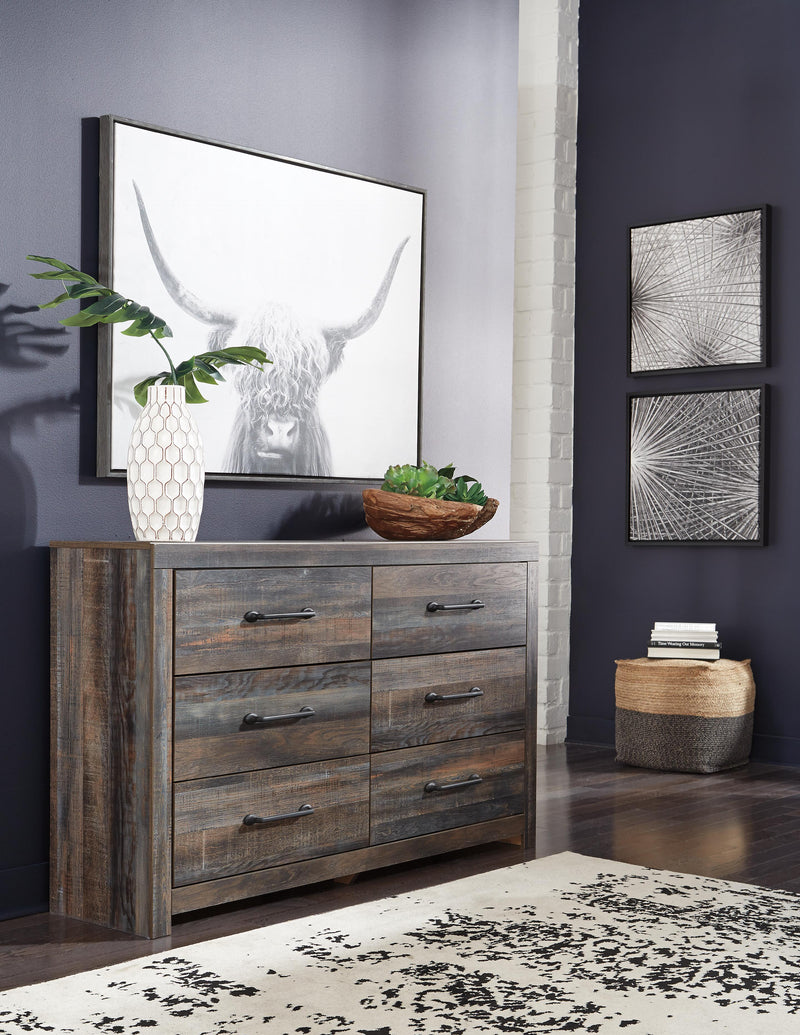 Drystan Queen Panel Bed, 2 Dressers, Mirror and 2 Nightstands - B211B118