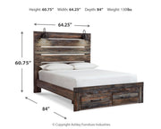 Drystan Queen Panel Bed with Dresser and Nightstand in Multi - PKG020437