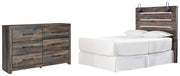 Drystan Queen Panel Headboard Bed with Dresser in Multi from Ashley - Lara Furniture