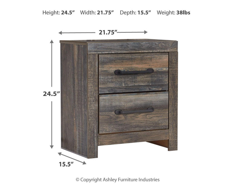 Drystan Queen Panel Storage Bed, Dresser, Mirror, Chest and 2 Nightstands - B211B123