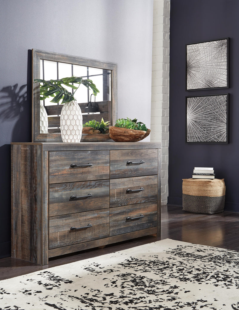 Drystan Queen Panel Storage Bed, Dresser, Mirror, Chest and 2 Nightstands - B211B123