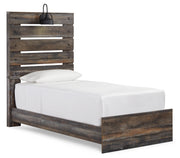 Drystan Twin Panel Bed with Mirrored Dresser and Chest in Multi from Ashley - Lara Furniture